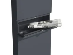 Holmberg Briefkasten 39.5 x 14.2 x 115 cm Anthrazit