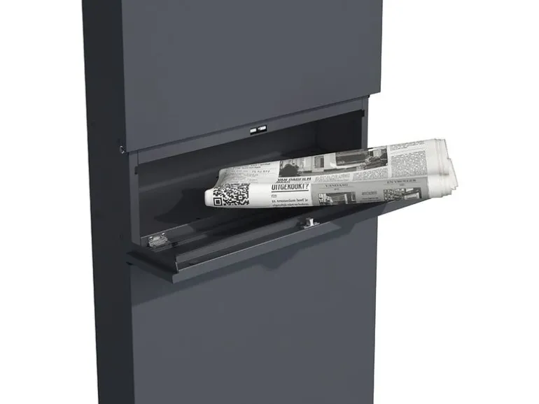 Holmberg Briefkasten 39.5 x 14.2 x 115 cm Anthrazit