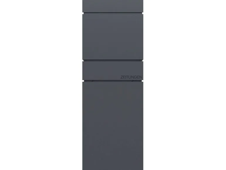 Holmberg Briefkasten 39.5 x 14.2 x 115 cm Anthrazit