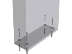 Holmberg Briefkasten 39.5 x 14.2 x 115 cm Anthrazit