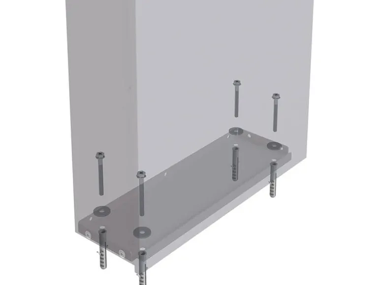Holmberg Briefkasten 39.5 x 14.2 x 115 cm Anthrazit