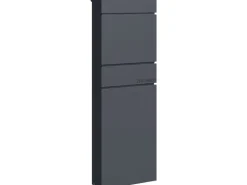 Holmberg Briefkasten 39.5 x 14.2 x 115 cm Anthrazit