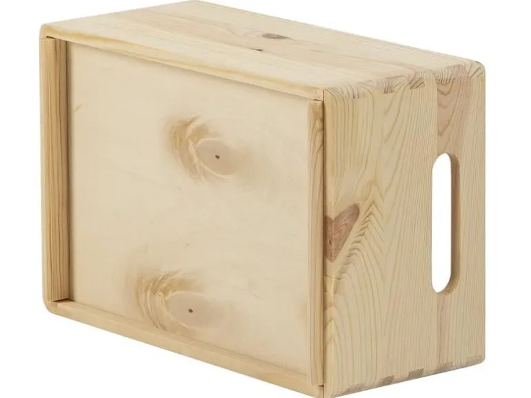Holz Zollhaus Aufbewahrungskiste Kiefer 20 x 14 x 30 cm, Braun