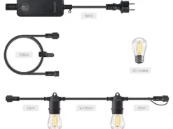 hombli Gartenleuchte String Light 12 LEDs, 5m, Warmweiss