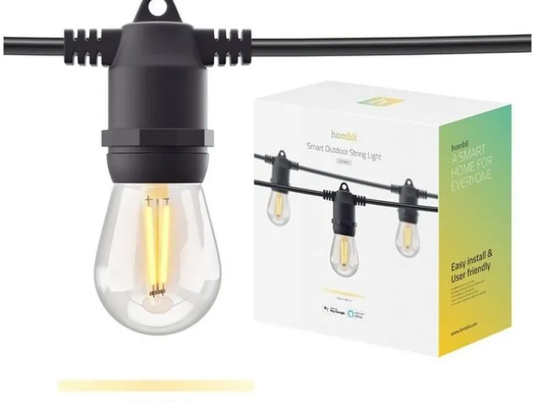 hombli Gartenleuchte String Light 12 LEDs, 5m, Warmweiss