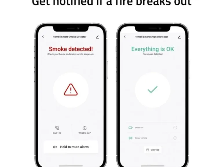 hombli Smart Smoke Detector 2+1 - weiss