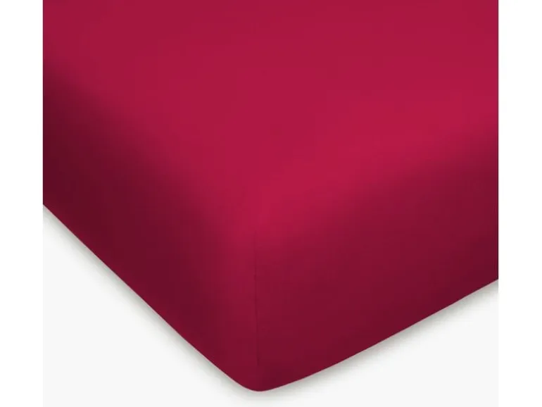 Home Fashion Fixleintuch Jersey Bordeaux, 180-200 x 200 cm