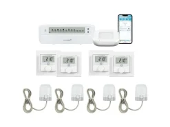 Homematic IP Fussboden Kit 4x Wandthermo, 4x Stellantrieb Acces2 Aktor