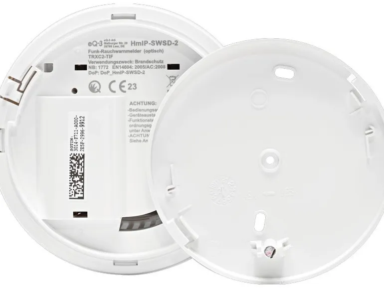 Homematic IP Rauchwarnmelde mit Q-Label