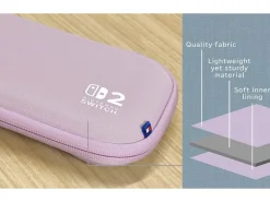 Hori Nintendo Switch 2 Tough Pouch - Lavender