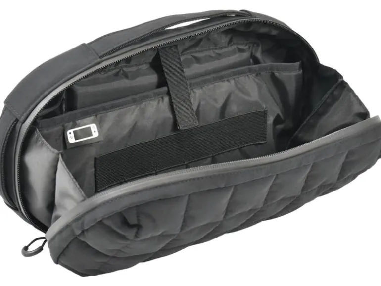 Hori Tasche Puff Pouch Gesteppt, Schwarz