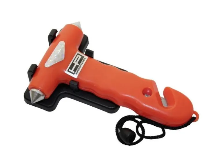 HP Autozubehör Rettungstool Nothammer mit Gurtschneider