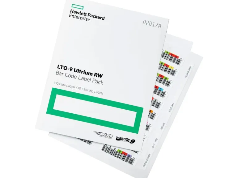 HPE Etiketten LTO-9 Q2017A Strichcode, 100 Pack