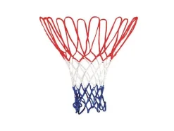 Hudora Basketballnetz Rot, Weiss, Blau