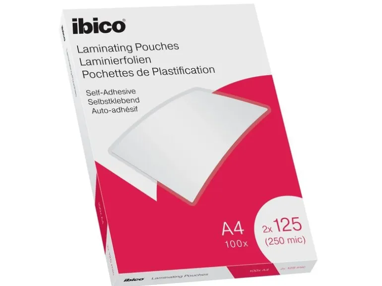 Ibico Laminierfolie A4, 125 µm, 100 Stück, Wasserabweisend