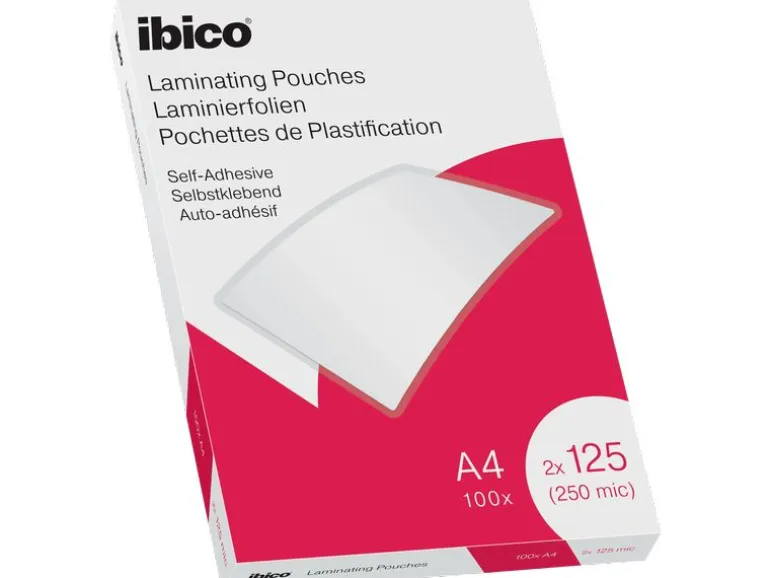 Ibico Laminierfolie A4, 125 µm, 100 Stück, Wasserabweisend