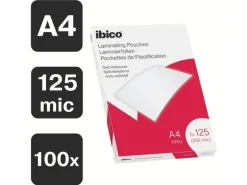 Ibico Laminierfolie A4, 125 µm, 100 Stück, Wasserabweisend