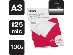 Ibico Laminierfolie Ibico A3, 125 µm, 100 Stück, Wasserabweisend