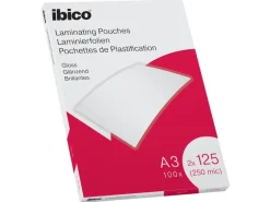 Ibico Laminierfolie Ibico A3, 125 µm, 100 Stück, Wasserabweisend