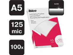Ibico Laminierfolie Ibico A5, 125 µm, 100 Stück, Wasserabweisend