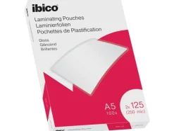 Ibico Laminierfolie Ibico A5, 125 µm, 100 Stück, Wasserabweisend