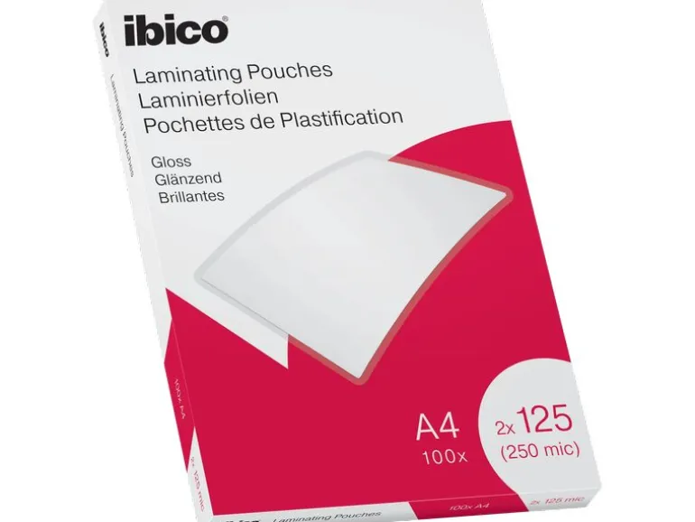 Ibico Laminierfolie Ibico A4, 125 µm, 100 Stück, Wasserabweisend