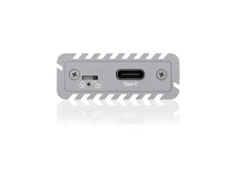 ICY BOX Externes Gehäuse IB-1817Ma-C31 M.2 NVMe silber