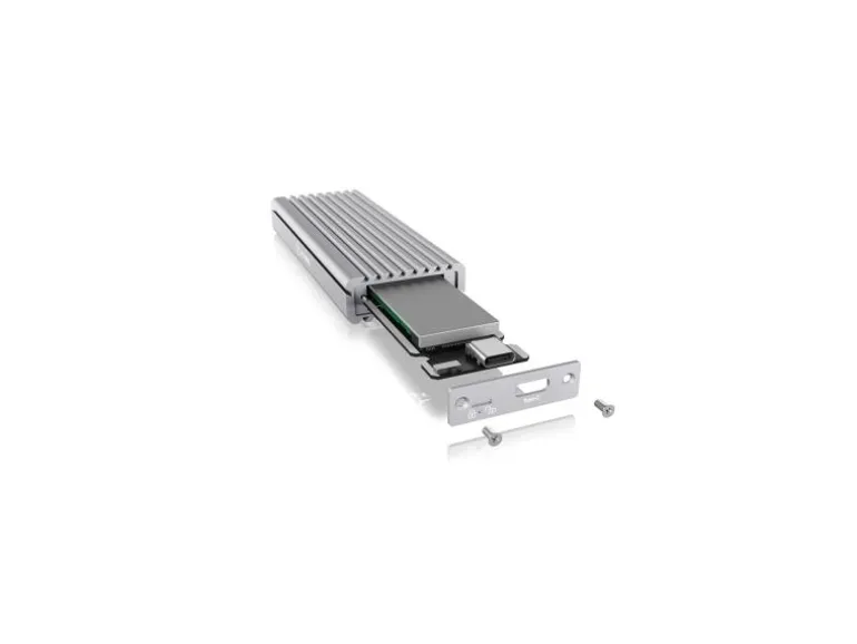 ICY BOX Externes Gehäuse IB-1817Ma-C31 M.2 NVMe silber