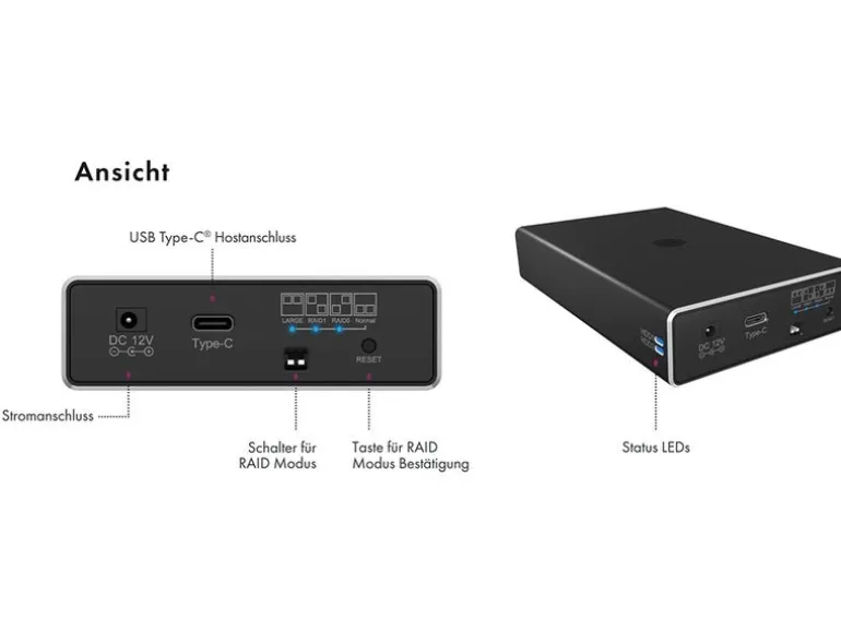 ICY BOX Externes Gehäuse IB-RD2253-C31 2.5"