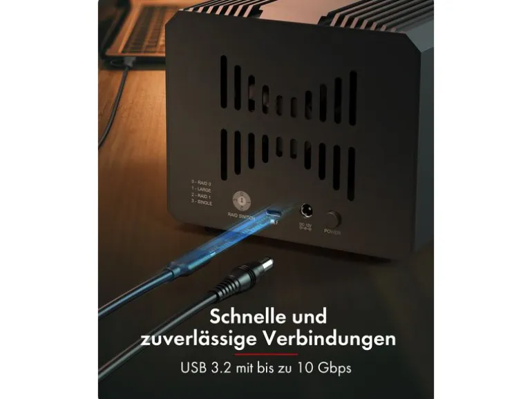ICY BOX Externes Gehäuse SPADE RAID 3721 2.5"/3.5"/Extern