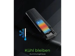 ICY BOX Externes Gehäuse USB Type-C für M.2 NVMe & SATA SSD