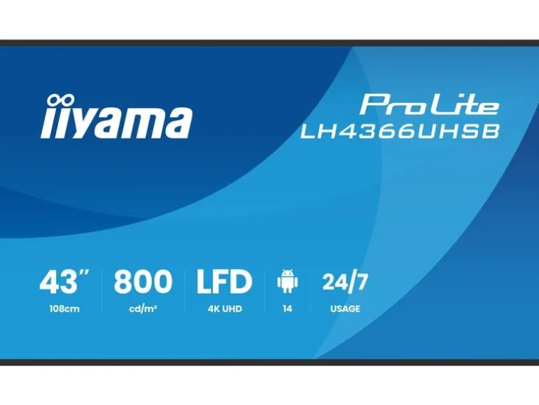 iiyama Public Display ProLite LH4366UHSB-B1AG 43 "