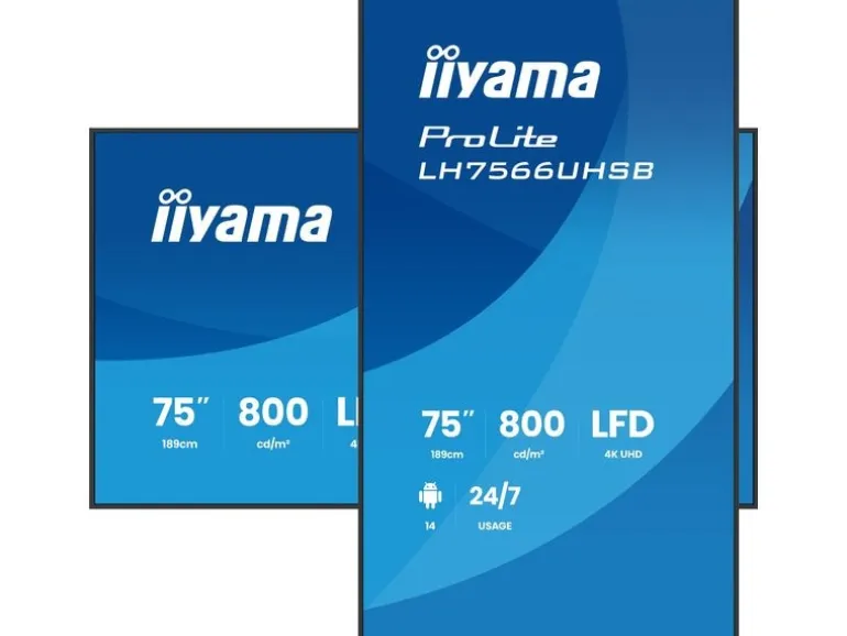 iiyama Public Display ProLite LH7566UHSB-B1AG 75 "