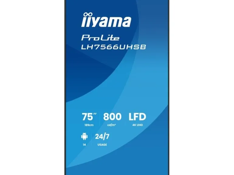 iiyama Public Display ProLite LH7566UHSB-B1AG 75 "