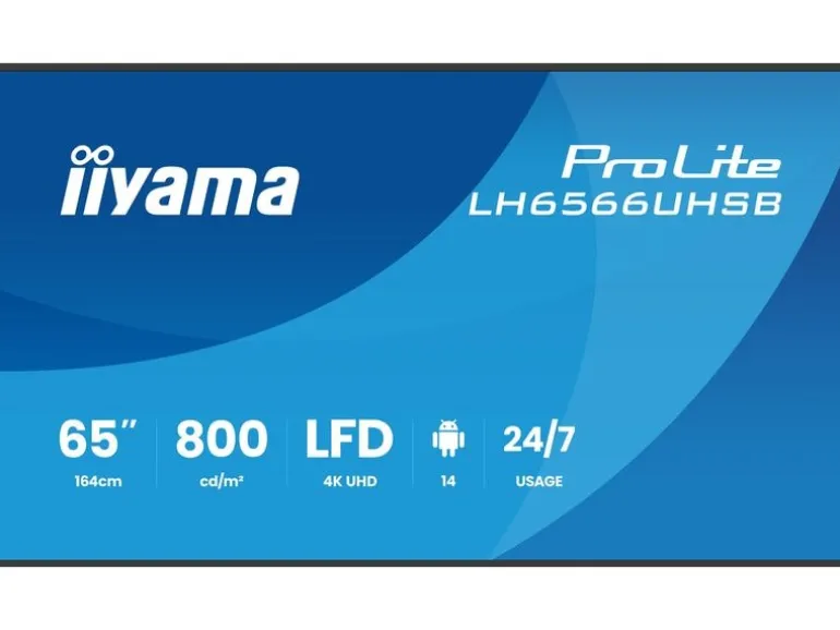 iiyama Public Display ProLite LH6566UHSB-B1AG 65 "
