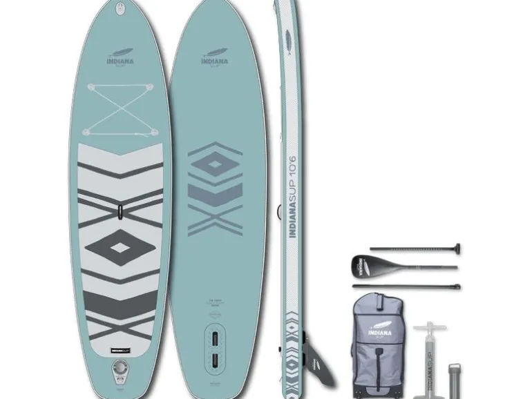 INDIANA SUP SUP Board 10'6 Family Pack Misty Blue
