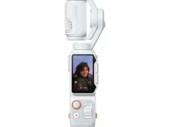 Insta360 Actionkamera Ultra mit Gimbal Standard-Paket Stellar White