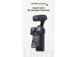 Insta360 Actionkamera Ultra mit Gimbal Standard-Paket Stellar White