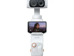 Insta360 Actionkamera Ultra mit Gimbal Standard-Paket Stellar White