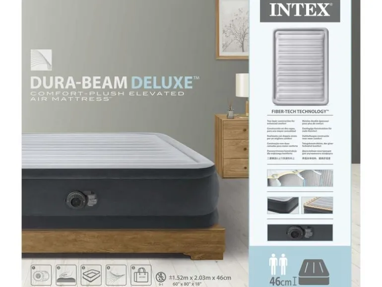 Intex Luftbett Dura Beam Deluxe Queen 152 x 203 x 45 cm