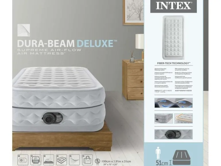 Intex Luftbett Dura Beam Deluxe Supreme Twin 99 x 191 x 51 cm