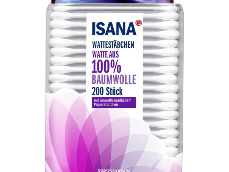 Isana Wattestäbchen 3 x 200 Stück