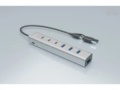 i-tec USB-Hub USB-C/USB-A, Metall, 3x USB-C, 4x USB-A