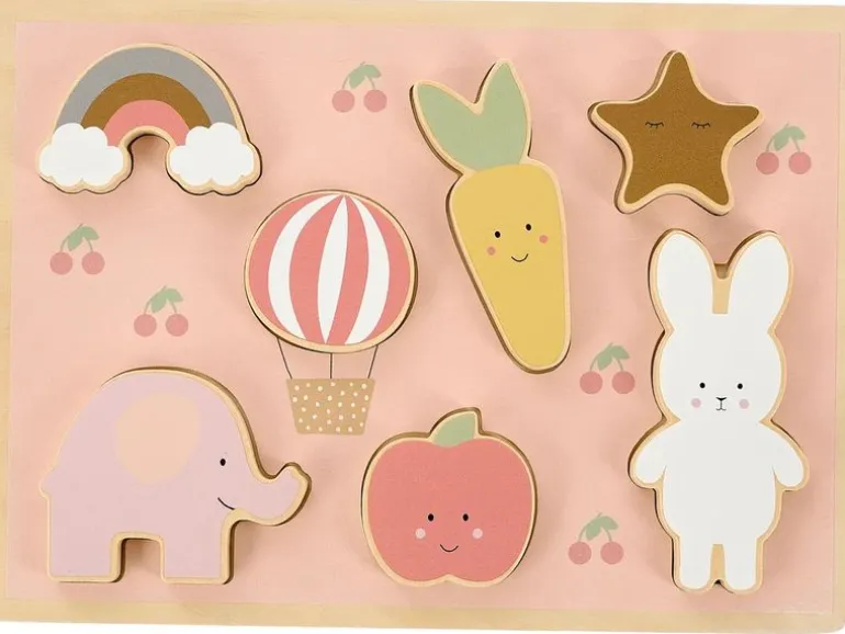 Jabadabado Holzpuzzle Hase & Freunde 21 x 29 cm