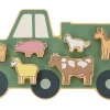 Jabadabado Steckspiel Bauernhof, Holz, 30 x 18 cm