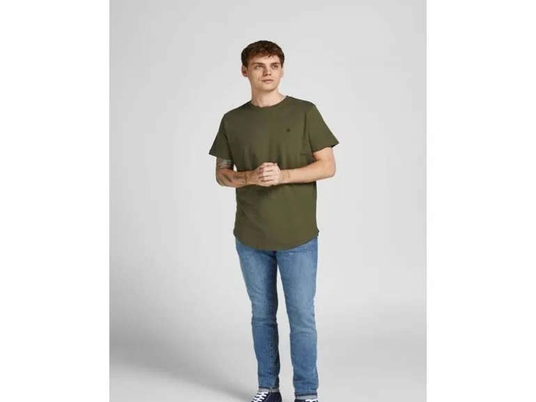 JACK&JONES Brody T-shirt Weiss / Navy Blazer Grösse M, 5 Stück
