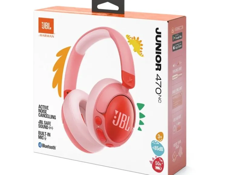 JBL Over-Ear-Kopfhörer Junior 470NC Pink