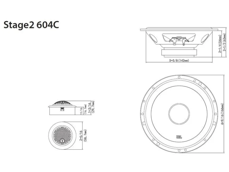 JBL 2-Weg Lautsprecher Stage2 604C