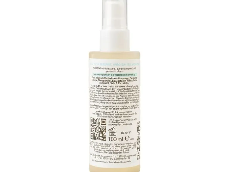 Jean & Len 100% Aloe Vera 100 ml