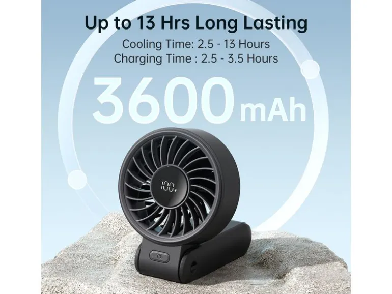 Jisulife Handventilator Fan 7 Schwarz